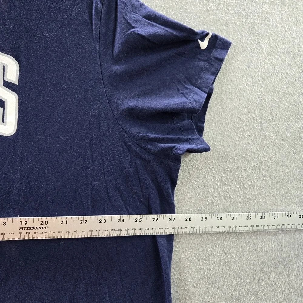 Dallas Cowboys Men Shirt 3XL Blue Nike Helmet‎ Logo Short Sleeve